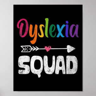 Dyslexie-Bewusstseinsmonat Dyslexie-Lehrer Therape Poster