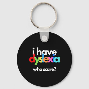 Dyslexie-Bewusstseinsmonat Woche Dyslexie-Therapie Schlüsselanhänger