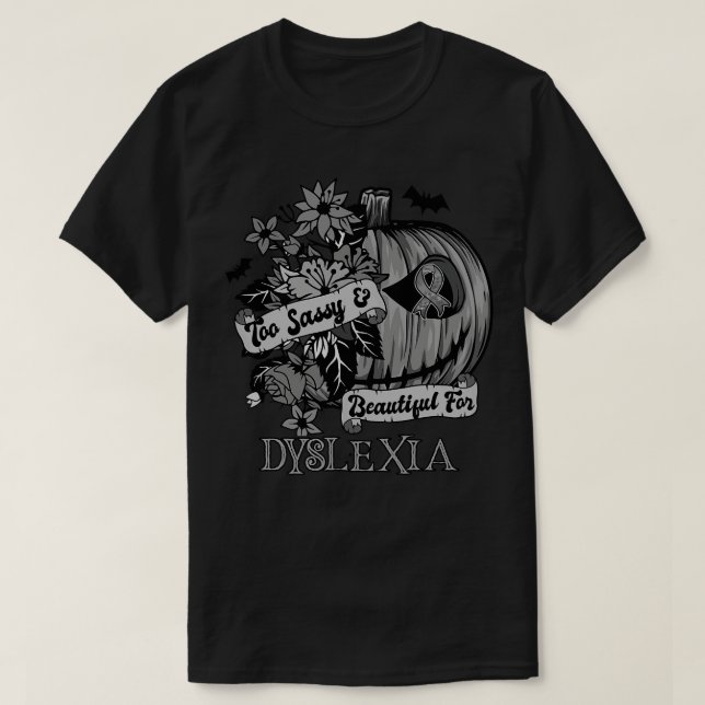 Dyslexie Bewusstseinsrücklauf zwischen beängstigen T-Shirt (Design vorne)