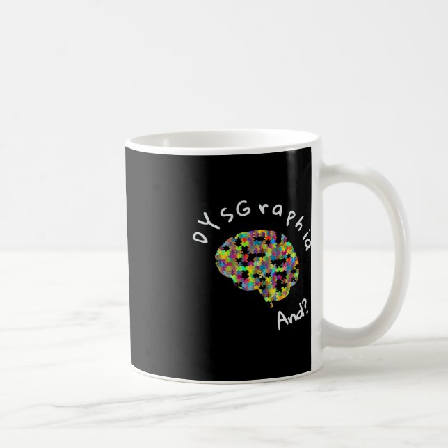 Dyslexie Bewusstseinsstörung Dysgraphie Schreiben  Kaffeetasse (Rechts)