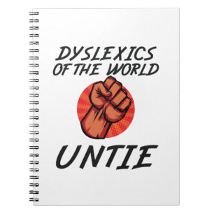 Dyslexie der Untie Funny Dyslexia-Geschenk Notizblock