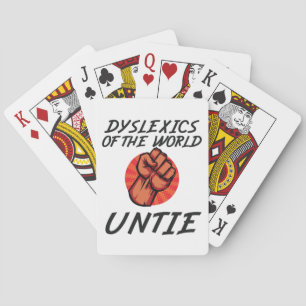 Dyslexie der Untie Funny Dyslexia-Geschenk Spielkarten