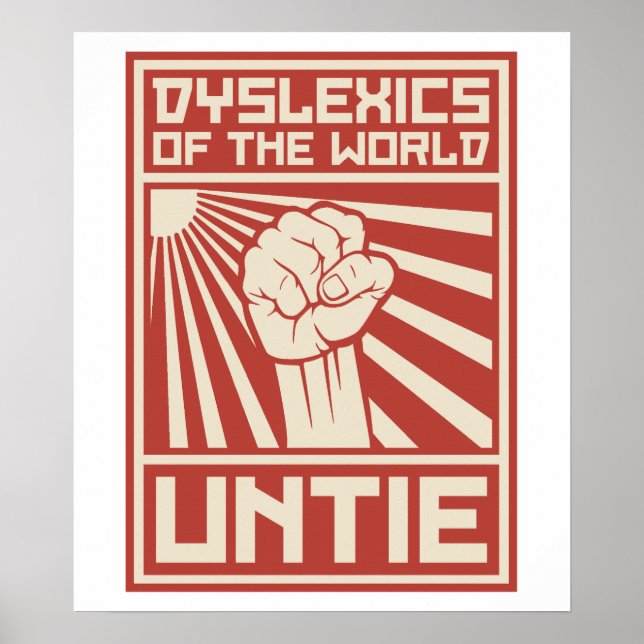 Dyslexie der UNTIE Poster (Vorne)