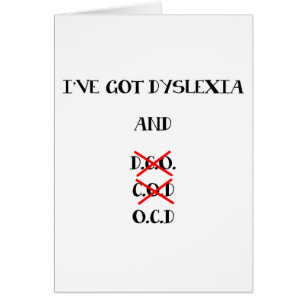 Dyslexie drôle/O.C.D. Design