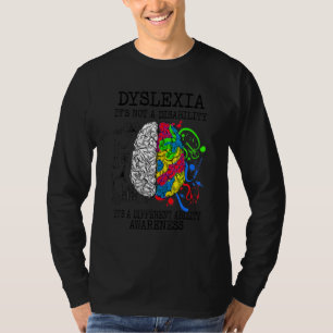 Dyslexie Es ist keine Behinderung Es ist ein ander T-Shirt