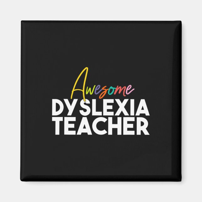 Dyslexie Lehrer Magnet (Vorne)