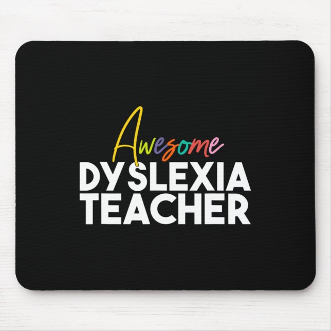 Dyslexie Lehrer Mousepad (Vorne)