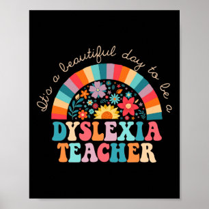 Dyslexie Lehrer Retro Dyslexie Sped Therapist Rai Poster