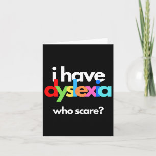 Dyslexie Sensibilisierung Monat Woche Dyslexie Karte