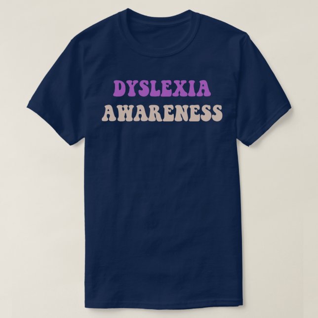 Dyslexie Sensibilisierungsmonat 12 T-Shirt (Design vorne)