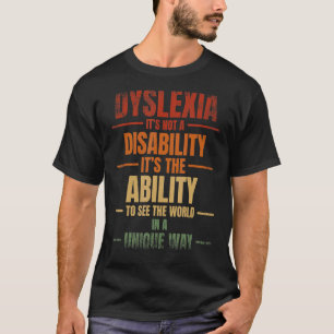 Dyslexie Warrior Leseschwäche Dyslexie Awarene T-Shirt