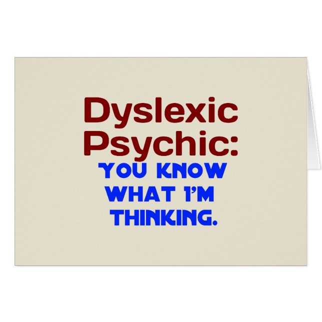 Dyslexique psychique (Devant horizontal)
