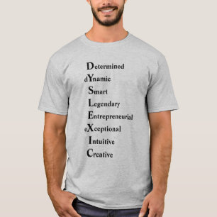 Dyslexisches akrostisches Gedicht T-Shirt
