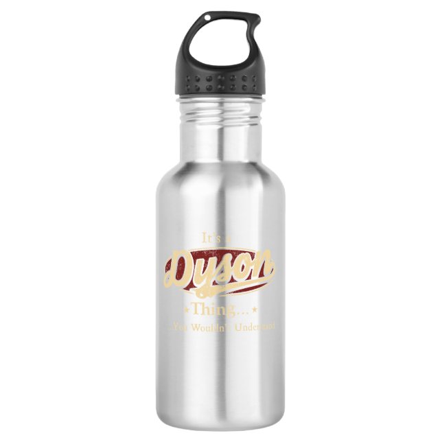 DYSON Wasserflasche, DYSON Wasserflasche schwarz (Vorderseite)
