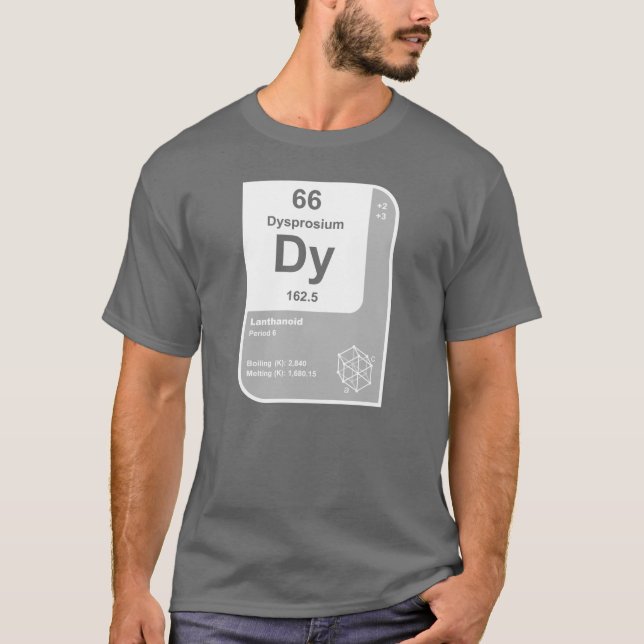 Dysprosium (Dy) T-Shirt (Vorderseite)