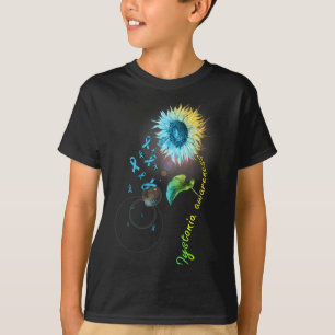 Dystonie-Bewusstsein Sonnenblume Überlebender Desi T-Shirt