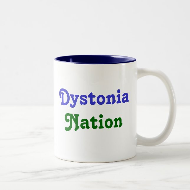 Dystonie Nation Mu3 Zweifarbige Tasse (Rechts)