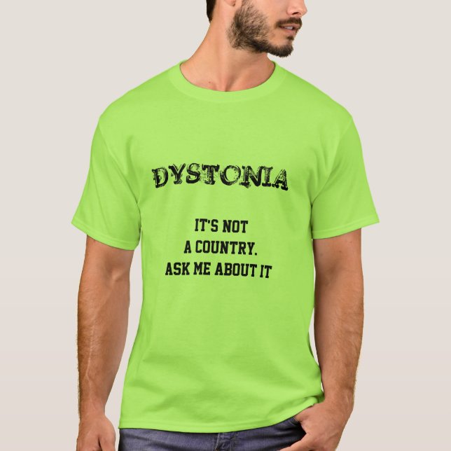 Dystonie-Sensibilisierungskampagne T-Shirt (Vorderseite)