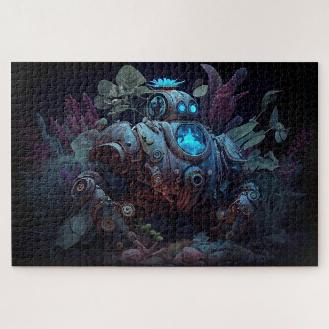 Dystopian Robot & Pflanze (Horizontal)