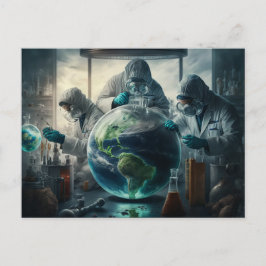 Dystopian World Experiment - Concept Art - Fantasy Postkarte