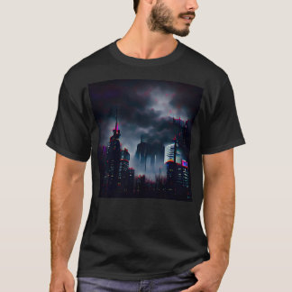 Dystopie der Realität Digitale Kunst durch künstli T-Shirt