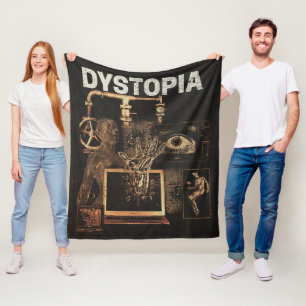 Dystopie - Design von Techno-Dystopian Streetwear Fleecedecke