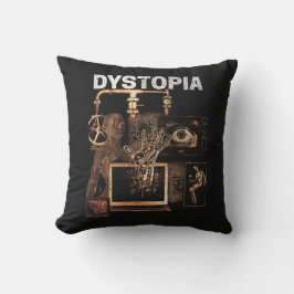 Dystopie - Design von Techno-Dystopian Streetwear Kissen
