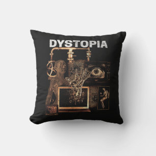 Dystopie - Design von Techno-Dystopian Streetwear Kissen
