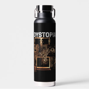 Dystopie - Design von Techno-Dystopian Streetwear Trinkflasche