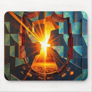 Dystopischer Sonnenaufgang Mousepad