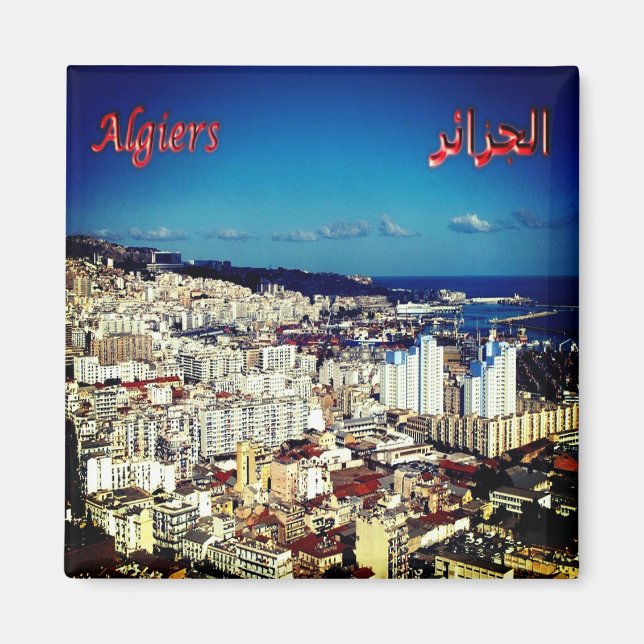 DZ003 ALGERI, Algerien, Afrika, Kühlschrank Magnet (Vorne)