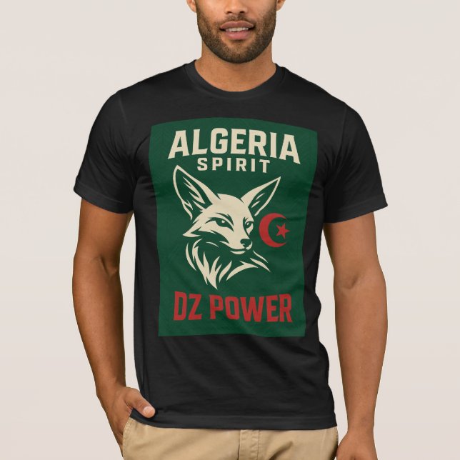 DZ POWER - Algérie Spirit Fennec Design T-shirt (Devant)