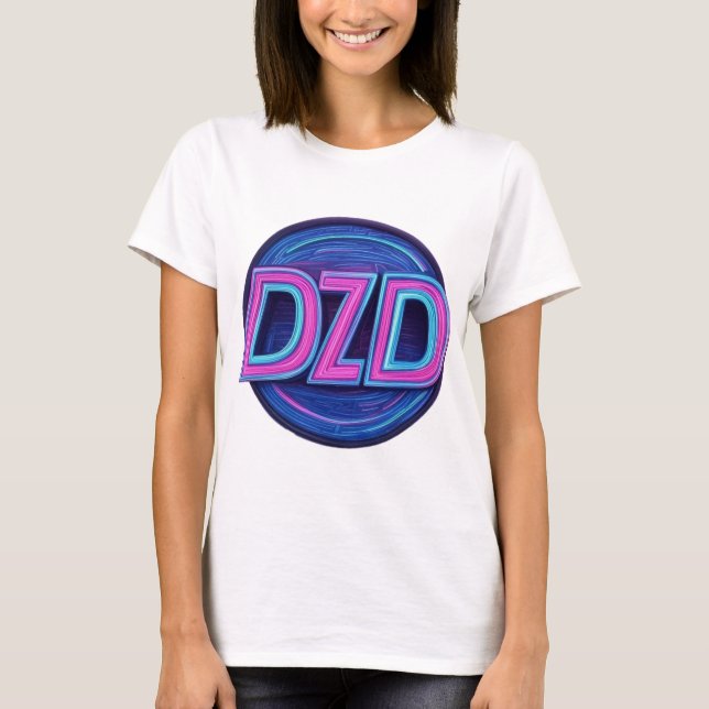 DZD-Logo 80er Jahre Themed Womens T-Shirt (Vorderseite)