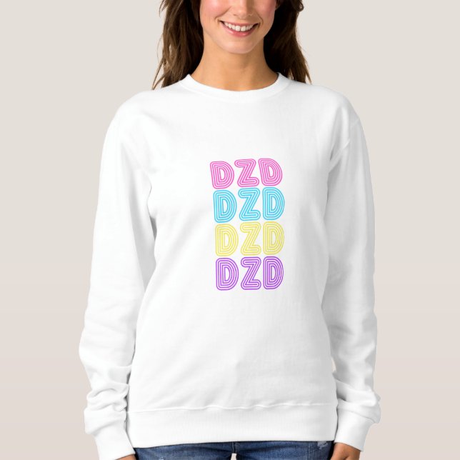 DZD Sweater W-Classic Retro der 80er Jahre Sweatshirt (Vorderseite)