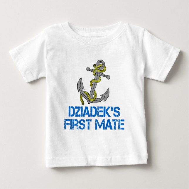 Dziadeks erster Partner Baby T-shirt (Vorderseite)