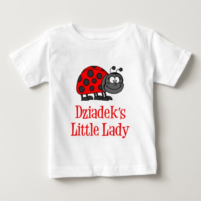 Dziadek's Little Lady Baby T-shirt (Vorderseite)