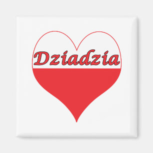 Dziadzia Polnisches Herz Magnet