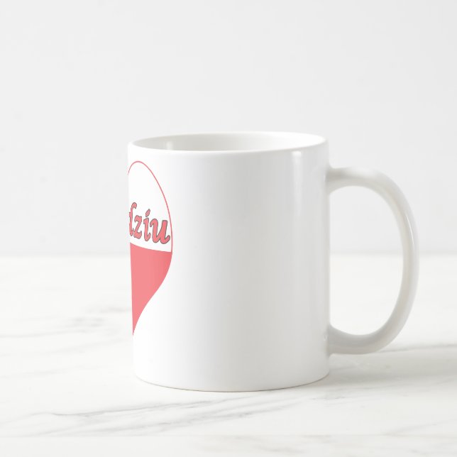 Dziadziu polnisches Herz Kaffeetasse (Rechts)