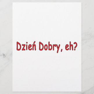 Dzien Dobry, nicht wahr? Flyer