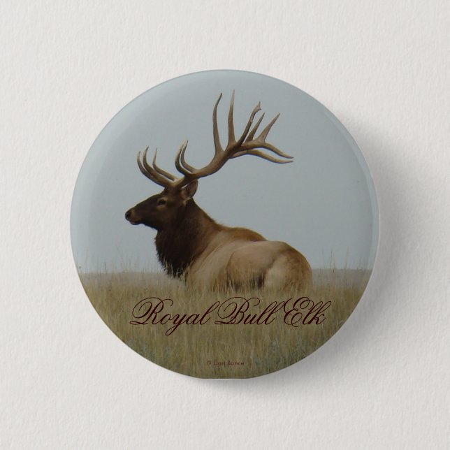 E15 Bull Elk Big Bull Lay Button (Vorderseite)