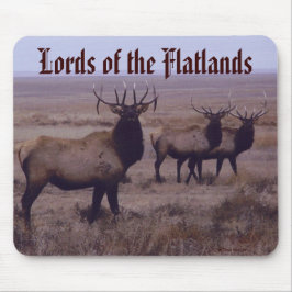 E19 Stier Elch-Doppelt-Tropfen-Zinken Mousepad