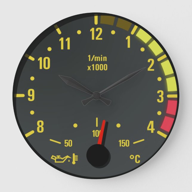 E46 Tachometeruhr Große Wanduhr (Vorderseite)