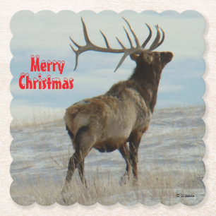 E58 Big Bull Elk Lucky 13 Achterbahn Untersetzer