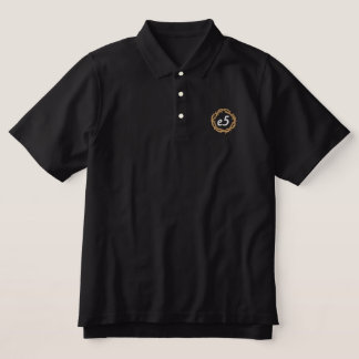 e5 Man Black Polo Shirt