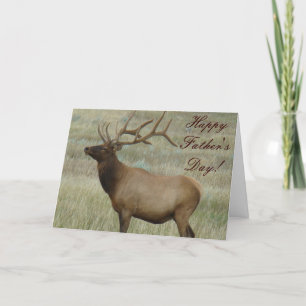E8 Bull Elk in Velvet Karte
