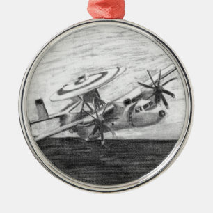 E-2C Hawkeye (Screwtop) Ornament Aus Metall