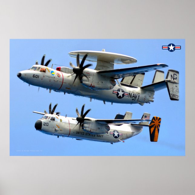 E-2C Hawkeye und C-2 Greyhound Poster (Vorne)