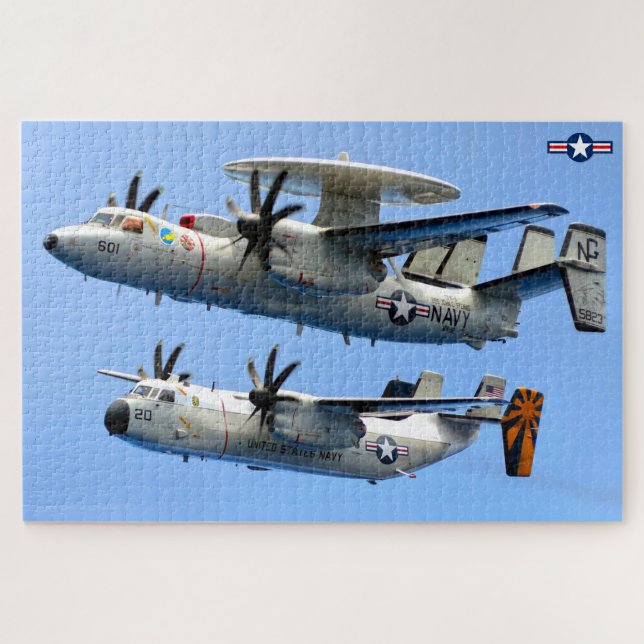 E-2C HAWKEYE und C-2A GREYHOUND (20x30 INCH) (Horizontal)