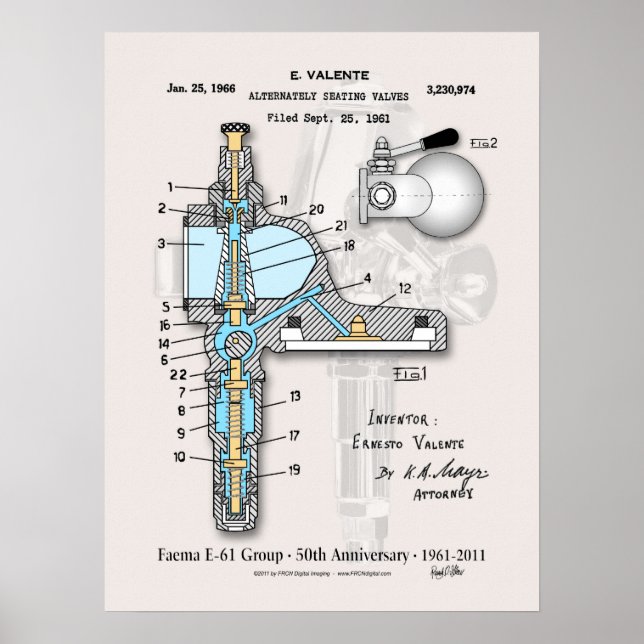 E-61-Jubiläum-Poster 18"x24" Poster (Vorne)