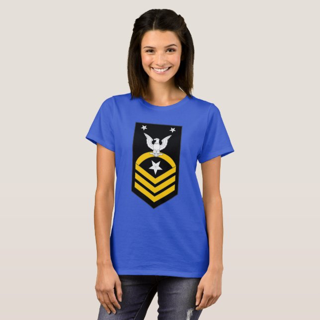 E-9 Befehlshaber Chief Petty Officer T-Shirt (Vorne ganz)